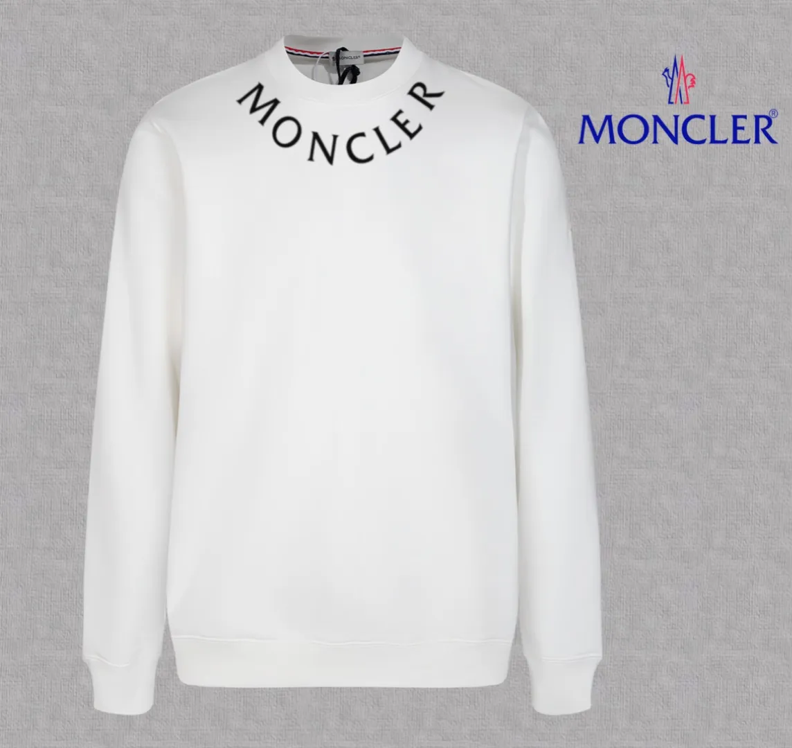 【 In Stock】 〖 𝐌𝐎𝐍𝐂𝐋𝐄𝐑~ 〗 440g ， 😎 ， ， Factory 2025 T ， ， Premium LOGO， Same Style ：Black White Size：S M L XL 2XL